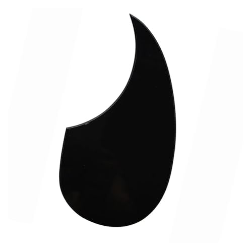 Gitarren-Golpeador Gitarrenteile neues 36-Zoll-Schlagbrett für Akustikgitarren Tropfenform alle Farben(Black) von WKRTGFHJ