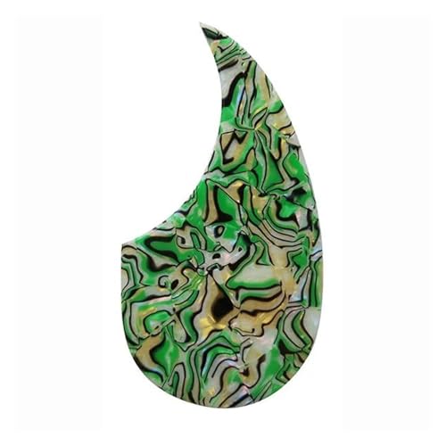 Gitarren-Golpeador Gitarrenteile neues 36-Zoll-Schlagbrett für Akustikgitarren Tropfenform alle Farben(Colorful Pearl shell) von WKRTGFHJ