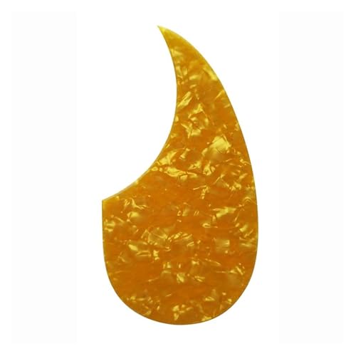 Gitarren-Golpeador Gitarrenteile neues 36-Zoll-Schlagbrett für Akustikgitarren Tropfenform alle Farben(Golden Pearl) von WKRTGFHJ