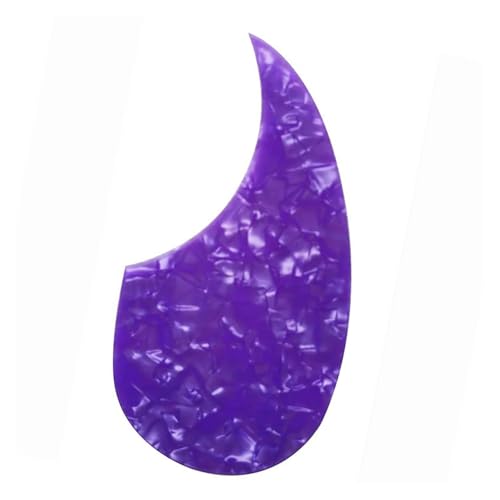 Gitarren-Golpeador Gitarrenteile neues 36-Zoll-Schlagbrett für Akustikgitarren Tropfenform alle Farben(Purple Pearl) von WKRTGFHJ