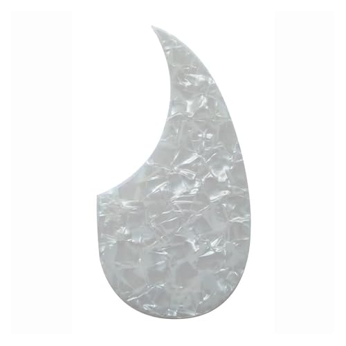 Gitarren-Golpeador Gitarrenteile neues 36-Zoll-Schlagbrett für Akustikgitarren Tropfenform alle Farben(White Pearl) von WKRTGFHJ
