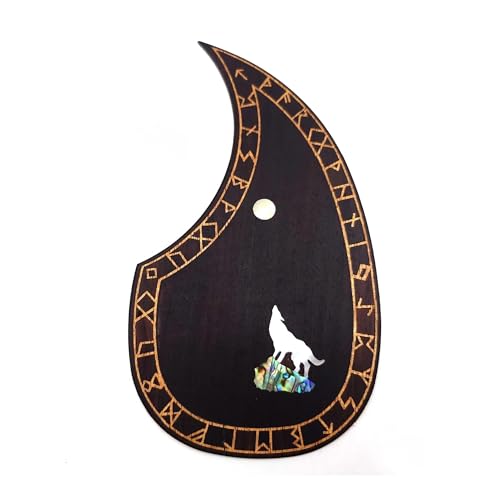 Gitarren-Golpeador Massivholz Intarsien Intarsien Abalone Blume Für D-45 Oder 40-43 Zoll Gitarre Platte(13) von WKRTGFHJ