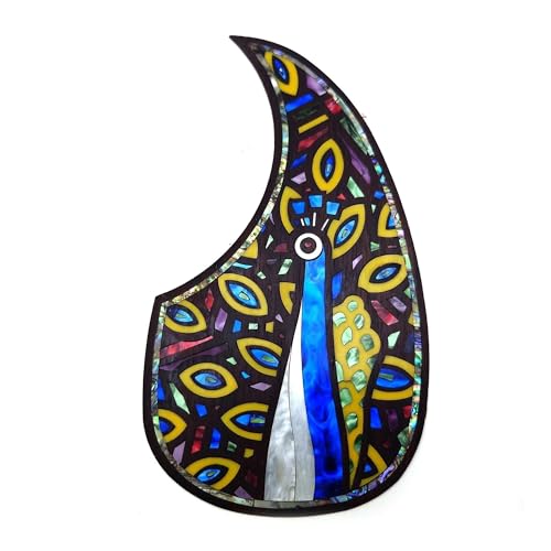 Gitarren-Golpeador Massivholz Intarsien Intarsien Abalone Blume Für D-45 Oder 40-43 Zoll Gitarre Platte(21) von WKRTGFHJ
