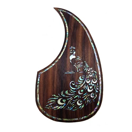 Gitarren-Golpeador Massivholz Intarsien Intarsien Abalone Blume Für D-45 Oder 40-43 Zoll Gitarre Platte(26) von WKRTGFHJ