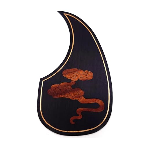 Gitarren-Golpeador Massivholz Intarsien Intarsien Abalone Blume Für D-45 Oder 40-43 Zoll Gitarre Platte(7) von WKRTGFHJ