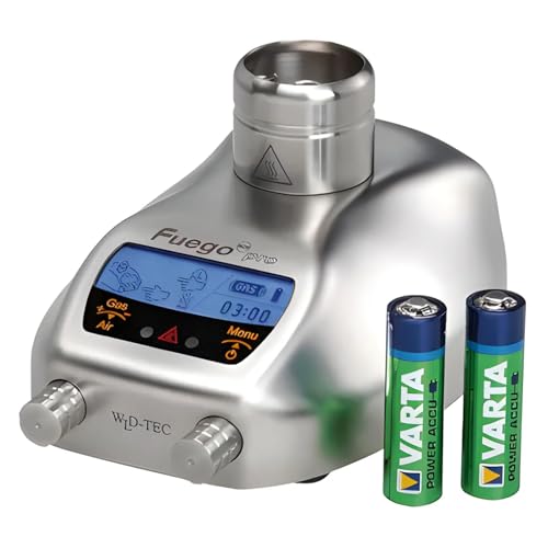 WLD-TEC Fuego SCS pro Sicherheitsbrenner mit 2 Akkus und Integrierte Schnellladestation von WLD-TEC