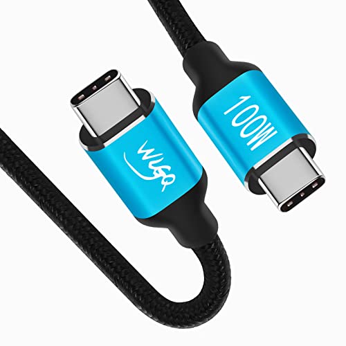 WLGQ 100w (20V5A) USB C auf USB C Kabellänge 1.5M, USB C-Typ Schnellladekabel TYP C auf TYP C Kabel Kompatibel mit spielspezifischem Notebook MacBook Pro 2021, Tablet, Mobiltelefon von WLGQ