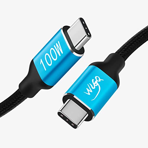 WLGQ 100w (20V5A) USB C auf USB C Kabellänge 1M, USB C-Typ Schnellladekabel TYP C auf TYP C Kabel Kompatibel mit spielspezifischem Notebook MacBook Pro 2021, Tablet, Mobiltelefon von WLGQ
