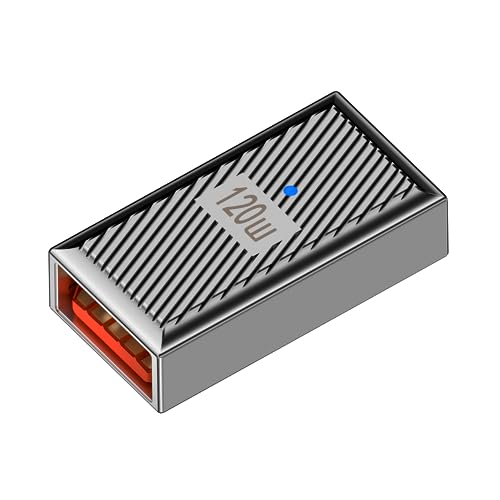 WLGQ USB 3.1 Typ C Buchse auf A Buchse, 120 W Ladeadapter, 10 Gbit/s, Gehäuse aus Aluminiumlegierung, AD-U07 von WLGQ