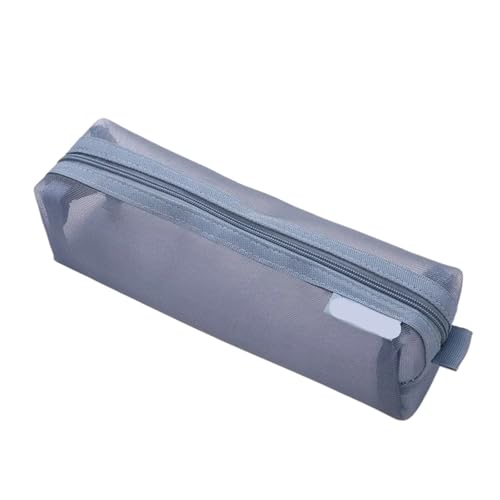 Beuteltasche 2 stücke Große Kapazität Tragbare Bleistift Tasche Transparent Bleistift Fall Einfache Lagerung Bleistift Box Büro Schule Liefert Schreibwaren Box FüR Stifte(Blue) von WLIHDB