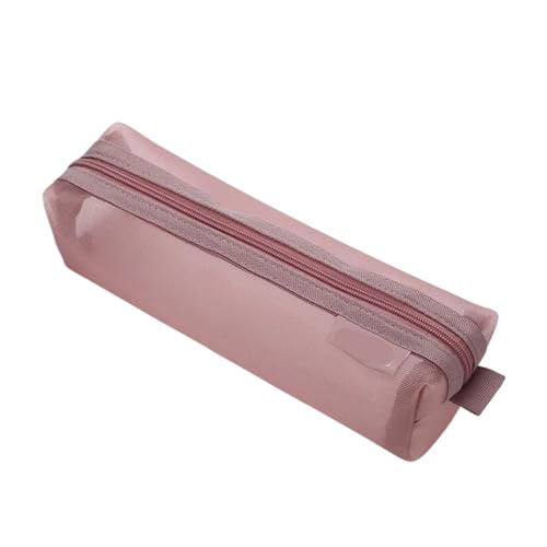 Beuteltasche 2 stücke Große Kapazität Tragbare Bleistift Tasche Transparent Bleistift Fall Einfache Lagerung Bleistift Box Büro Schule Liefert Schreibwaren Box FüR Stifte(Red) von WLIHDB