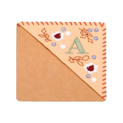 Gesticktes Lesezeichen 2 Stück personalisierte handgestickte Ecklesezeichen, süße Blume, Filz, genähtes Dreieck, Lesezeichen, Seitenmarker for Frauen und Männer, Buchliebhaber Gesticktes Lesezeichen 2 Stück personalisierte handgestickte Ecklesezeichen, süße Blume, Filz, genähtes Dreieck, Lesezeichen, Seitenmarker for Frauen und Männer, Buchliebhaber von WLIHDB