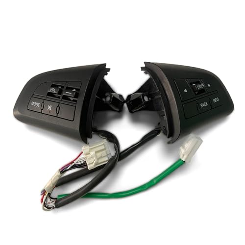 Multifunktions Lenkrad Schalter Tasten für Mazda 3 BL 2010 CX-5 CX5 CX-7 CX7,Auto-Lenkrad Tempomatschalter Multifunktionstasten Multifunktions Lenkrad Schalter Tasten für Mazda 3 BL 2010 CX-5 CX5 CX-7 CX7,Auto-Lenkrad Tempomatschalter Multifunktionstasten von WLLLLa