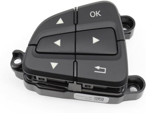 Multifunktions Lenkrad Schalter Tasten für Mercedes Benz GLS GLE W117 W166 W292 W156 W246 0999050600,Auto-Lenkrad Tempomatschalter Multifunktionstasten,A/Left Black von WLLLLa