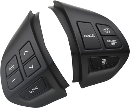 Multifunktions Lenkrad Schalter Tasten für Mitsubishi Outlander ASX 2007-2012,Auto-Lenkrad Tempomatschalter Multifunktionstasten,B/Aset-5pins von WLLLLa