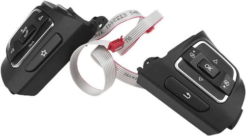 Multifunktions Lenkrad Schalter Tasten für VW Golf MK6 5C0959537B 5C0959538B,Auto-Lenkrad Tempomatschalter Multifunktionstasten von WLLLLa