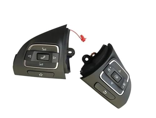 Multifunktions Lenkrad Schalter Tasten für VW Golf MK6 Tiguan Jetta MK6 EOS 5C0959537A 5C0959538B,Auto-Lenkrad Tempomatschalter Multifunktionstasten von WLLLLa