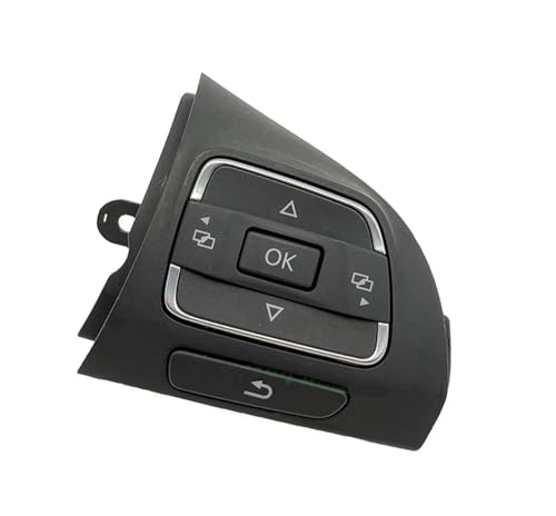 Multifunktions Lenkrad Schalter Tasten für VW Jetta Golf MK6 MKVI Eos 2009-2012 2013 2014 5C0959538 5C0959538A,Auto-Lenkrad Tempomatschalter Multifunktionstasten von WLLLLa
