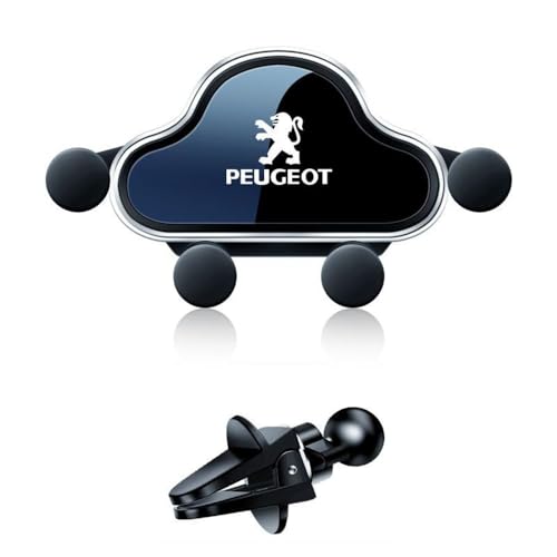 WLLLLa Autotelefon Halter für Auto Entlüftung Autotelefon Halterung 360 ° Drehung Handy Halterung für Peugeot 2008 206 207 3008 301 307 308 308S e2008 von WLLLLa