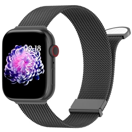 WLQIPXIN Armband Kompatibel mit Apple Watch Armband 40mm 41mm 38mm 42mmm 44mm 45mm 49mm, Dual Magnetisch Einstellbar Edelstahl Metall Armbänder für iWatch Ultra/Ultra 2 Series 9 8 7 6 SE 5 4 3 2 1 von WLQIPXIN