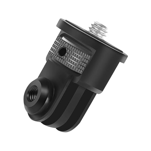 Aluminium 1/4 Zoll Kamera Halterung Adapter,Drehbarer Stativ Adapter,Einstellung Gewindeadapter für GoPro,Sony,Xiaomi 360° Aktionkameras,Kompatibel mit Gopro Mount,Stativzubehör,Stativadapter Schwarz Aluminium 1/4 Zoll Kamera Halterung Adapter,Drehbarer Stativ Adapter,Einstellung Gewindeadapter für GoPro,Sony,Xiaomi 360° Aktionkameras,Kompatibel mit Gopro Mount,Stativzubehör,Stativadapter Schwarz von WLVinson