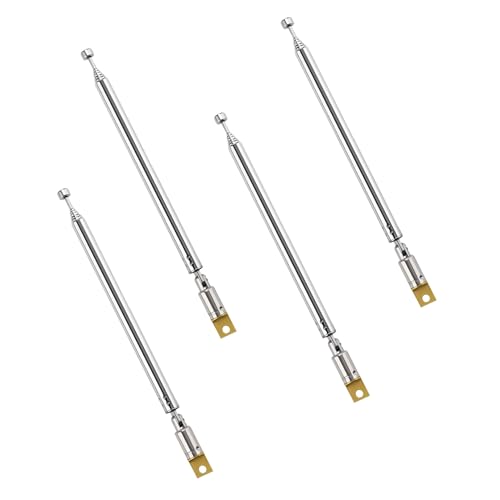 4 Stück Radio für Antenne Teleskopantenne UKW FM Radioantenne Tragbare Radio Antenne Ersatz für TV-Radio DAB FM/AM-Stereoempfang für Heimkinoempfänger Tragbarem Innenradio Bluetooth von WLVinson
