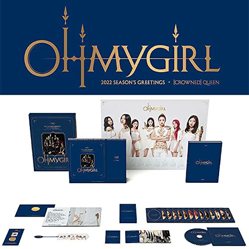 OH MY GIRL 2022 SEASON’S GREETINGS [ CROWNED ] ( Making DVD+32p Deck Calendar+Diary+Selfie Card Set+Lucky Photo Card Set+ Post Card+Sealing Wax Sticker+Badge Set+Book Mark+Calendar Poster(On Pack) ) von WM Ent.