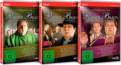 Pfarrer Braun Collection - 18 Folgen der lustigen Krimiserie mit Ottfried Fischer und Peter Brix auf 9 DVDs - Gesamtedition (Pidax Film-Klassiker) [Collector's Edition] von WME Entertainment Group