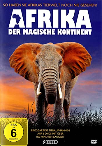 Afrika der magische Kontinent - 7 Dokumentations-Filme - Doku über Tiere + Natur - Die Tierwelt Afrikas [6 DVDs] von WME Entertainment Group