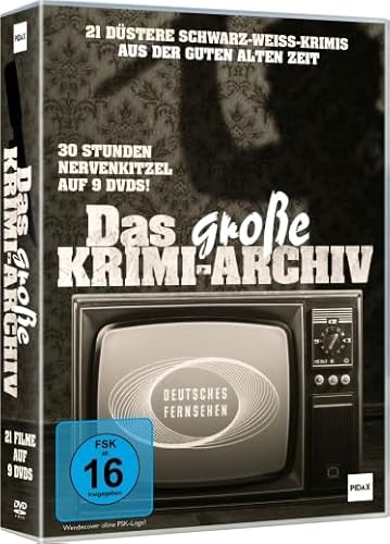 Das große Krimi-Archiv / 22 spannende und düstere Krimi Straßenfeger - Meisterwerke der Kriminalgeschichte (Pidax Film-Klassiker) incl. Bonus Highlight Mord im Savoy Hotel [10 DVDs] von WME Film Klassiker (Pidax Film)