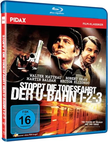 Stoppt die Todesfahrt der U-Bahn 1-2-3 (The Taking of Pelham One Two Three) Spannender Kult-Thriller mit Starbesetzung (Pidax Film-Klassiker) [Blu-ray] von WME Entertainment Group