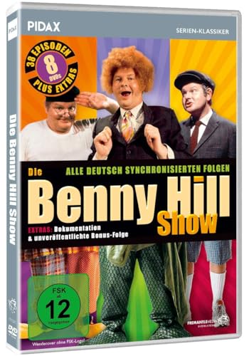 Die Benny Hill Show / Alle 38 deutsch synchronisierten Folgen der kultigen Sketchserie + Bonusfolge [8 DVDs] von WME Film Klassiker (Pidax Serien-Klassiker)