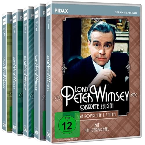 The Lord Peter Wimsey Collection - Die komplette Serie nach dem spannenden Roman von Dorothy L. Sayers (BBC Complete Mysteries Edition mit Ian Carmichael) [8 DVDs] von WME Film Klassiker (Pidax Serien-Klassiker)