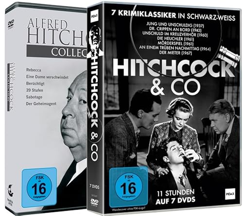 Alfred Hitchcock & Co. DVD Collection - Edition mit 13 Krimi Nervenkitzel Klassiker in 2 Sammlerboxen - Meisterwerke der Spannung Alfred Hitchcock & Co. DVD Collection - Edition mit 13 Krimi Nervenkitzel Klassiker in 2 Sammlerboxen - Meisterwerke der Spannung von WME Film Klassiker