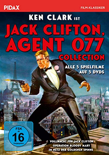 Jack Clifton, Agent 077 - Collection / Alle 3 Kultfilme mit Ken Clark (Pidax Film-Klassiker) [3 DVDs] von Pidax Film- und Hörspielverlag