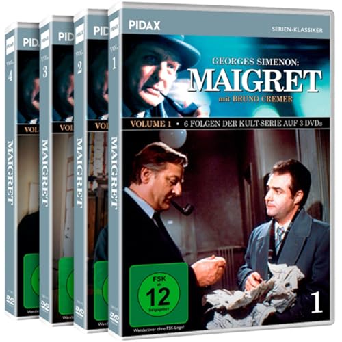 Kommissar Maigret (Deutsche-Gesamtedition) 24 Fälle der Krimi-Serie mit Bruno Cremer nach dem Kult-Klassiker Kriminalroman von Georges-Simenon [Collector's Edition] [13 DVDs] von WME Film-Klassiker