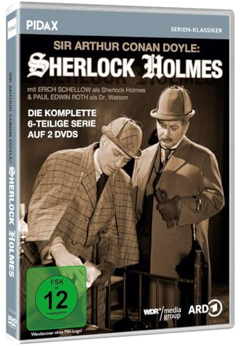 Sir Arthur Conan Doyle: Sherlock Holmes – Die komplette deutsche Adaption der 6-teiligen Krimiserie mit Erich Schellow als Meisterdetektiv von WME Film Klassiker