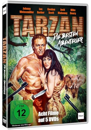 Tarzan - Die besten Abenteuer / 8 spannende Klassiker mit den populärsten Tarzan-Darstellern in einer Sammlerbox (Pidax Film-Klassiker) [5 DVDs] von WME Film Klassiker