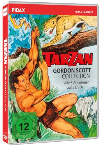 Tarzan - Gordon Scott Collection / Alle 6 Tarzan Abenteuer mit Gordon Scott in einer Sammlung (Pidax Film-Klassiker) [3 DVDs] von WME Film Klassiker