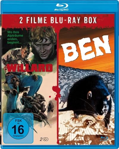 Willard + Ben - Die preisgekrönte komplette 2-teilige Kult Ratten Horror Thriller Spielfilmreihe [Blu-ray] von WME Film Klassiker