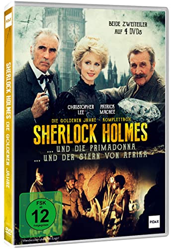 Sherlock Holmes - Die goldenen Jahre 1+2 - Die kpl. Edition: Sherlock Holmes und die Primadonna (The Leading Lady) + Sherlock Holmes und der Stern von Afrika (Incident at Victoria Falls) 4 Filme Box von WME Home Entertainment (Pidax Film)