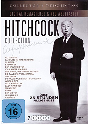 Alfred Hitchcock Collection ( 18 Meisterwerke des großen Alfred Hitchcock ) [Digital Remastered & Neu Abgetastet] [7 DVDs] von WME Home Entertainment