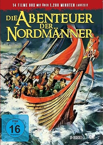 Die Abenteuer der Nordmänner - Zeitalter der Wikinger - Action und Seefahrt Sammler-Box - 14 Filme [5 DVDs] von WME Home Entertainment
