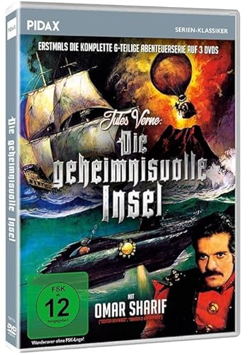 Die geheimnisvolle Insel - Die komplette 6-teilige Abenteuerserie (Jules Verne) mit Omar Sharif und Rick Battaglia [4 DVDs] von WME Home Entertainment