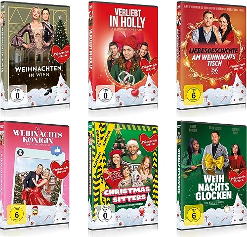 Frohe Weihnachten und pulsierende Herzen - Die 6 Weihnachtsfilme Edition - Komödie, Liebesfilme und mehr - Für die ganze Familie [6 DVDs] von WME Home Entertainment