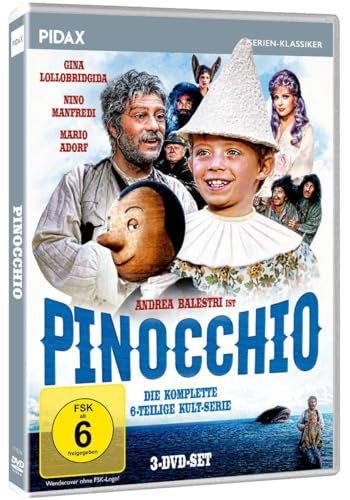 Pinocchio , Die komplette 6-teilige Kult-Serie mit Starbesetzung (Pidax Serien-Klassiker) [3 DVDs] von WME Home Entertainment