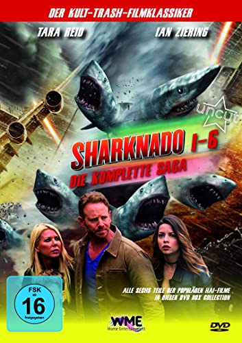 Sharknado 1-6: Die komplette Film Saga - Alle sechs Teile der populären Hai-Filme in dieser Box Collection von WME Home Entertainment