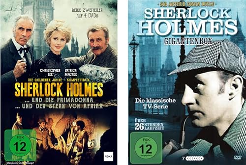 Sherlock Holmes - Meisterdetektiv Edition mit 12 Filmen + Kult Serie - Über 1900 Minuten spannende Krimis und mysteriöse Fälle [11 DVDs] von WME Home Entertainment