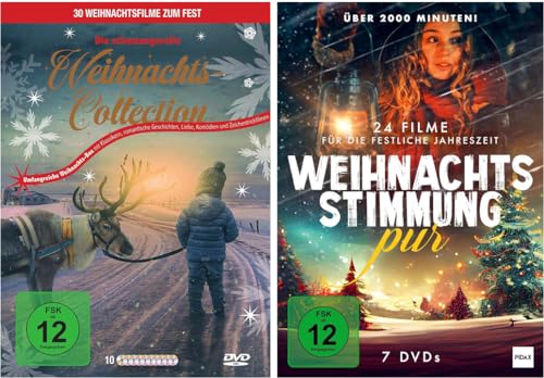 Weihnachten - Geschenk - Familien-Entertainment - Die Weihnachts-Stimmung DVD Collection mit über 50 Weihnachtsfilme (Klassiker, Romantik, Komödie sowie Familien- und Kinderfilme) von WME Home Entertainment