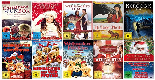 Weihnachten Spielfilme Box XXL ( mit den schönsten 30 Weihnachtsfilmen zum Fest ) ( 30 Filme - 10 DVDs ) von WME Home-Entertainment